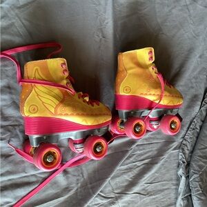 Disney Yellow and Pink Roller Skates